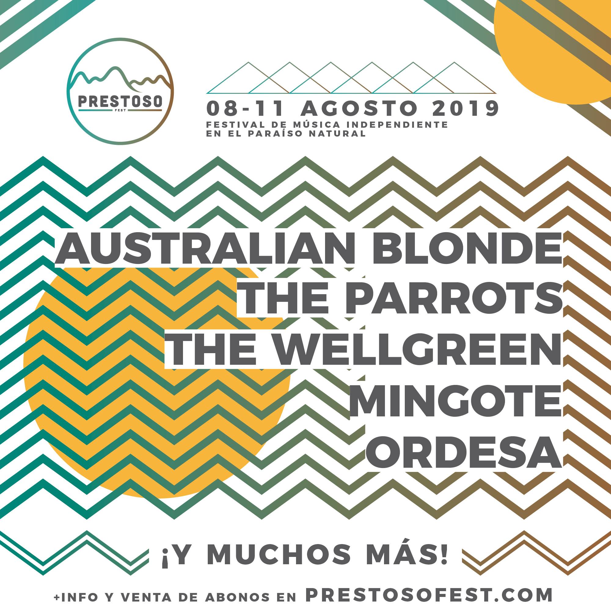 nuevas confirmaciones prestoso fest 2019