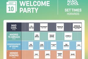 welcome party mad cool 2019 horarios
