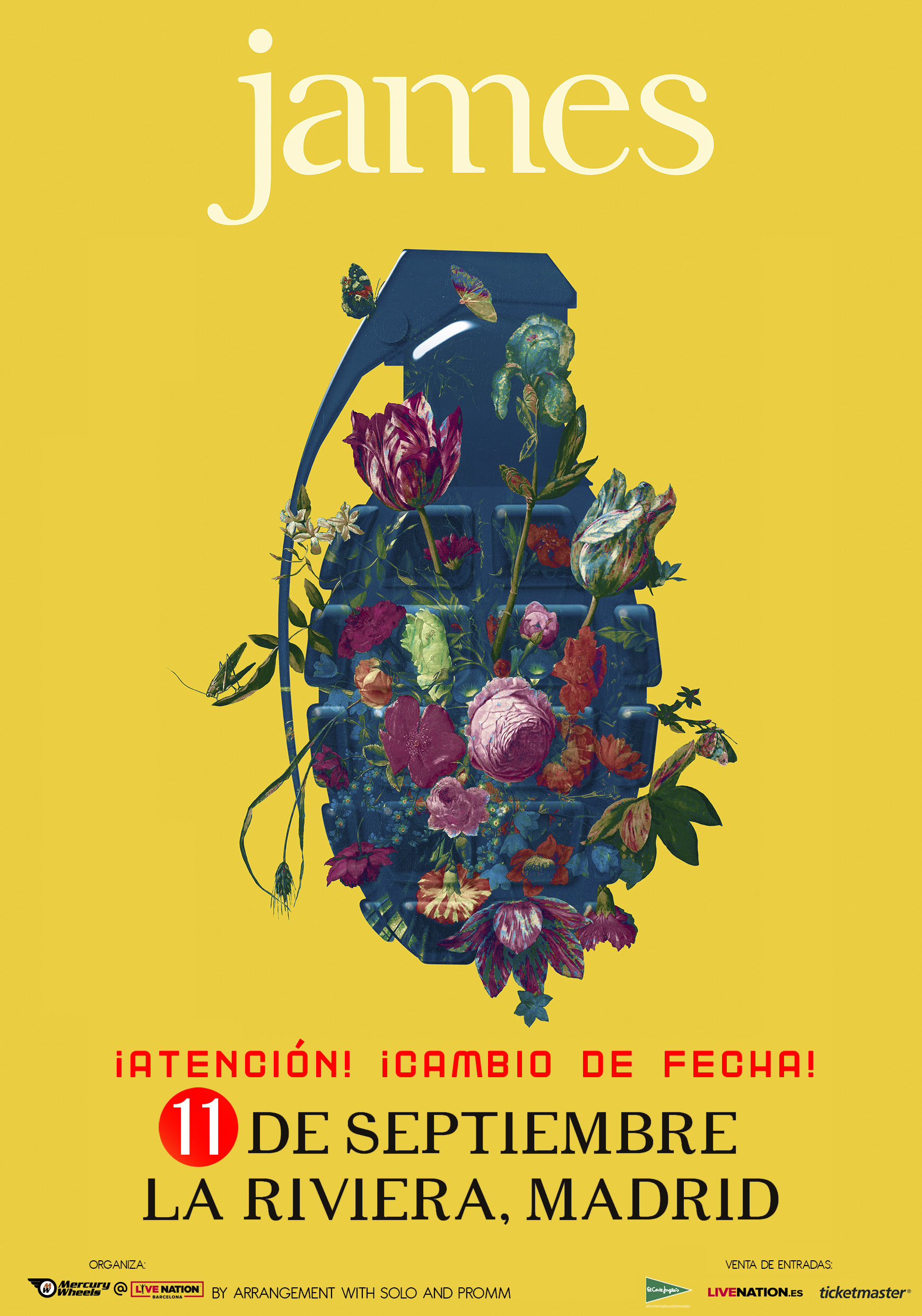 james madrid nueva gira 2019 septiembre madrid la riviera