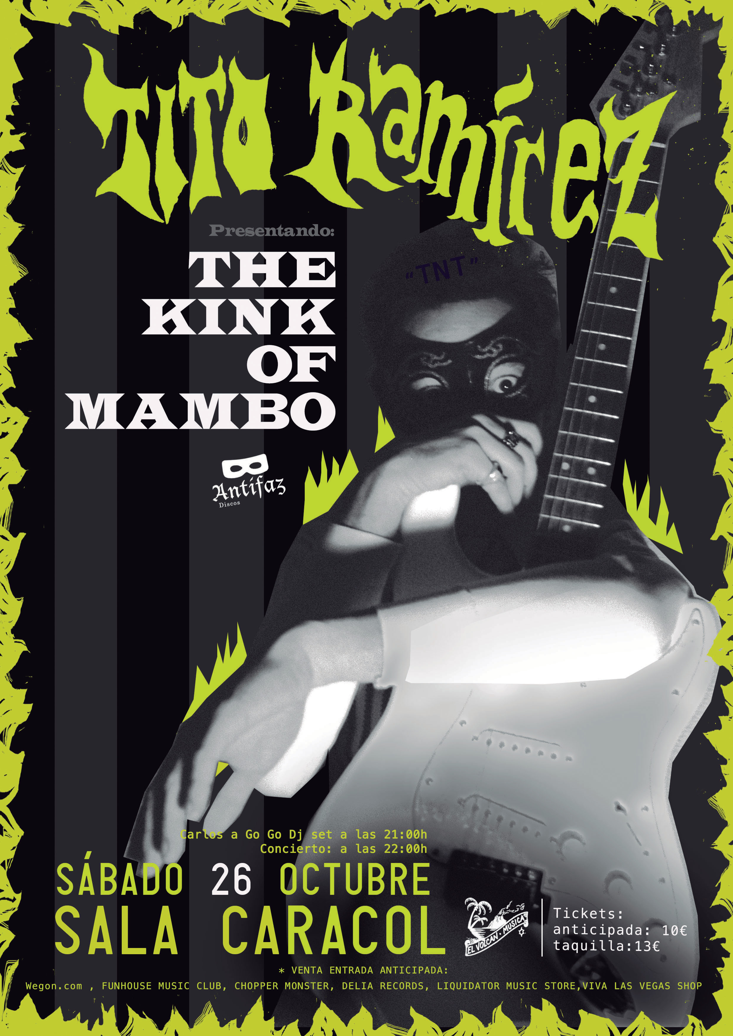 tito ramirez en la sala Caracol en octubre