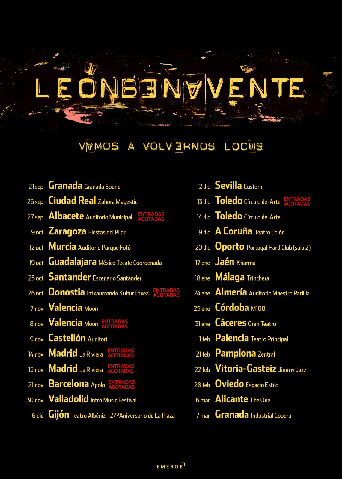 gira vamos a volvernos locos león benavente