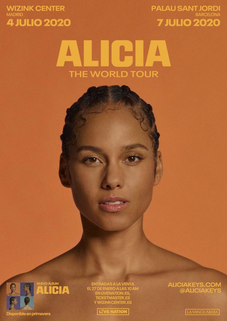 ALICIA KEYS EN MADRID Y BARCELONA EN JULIO