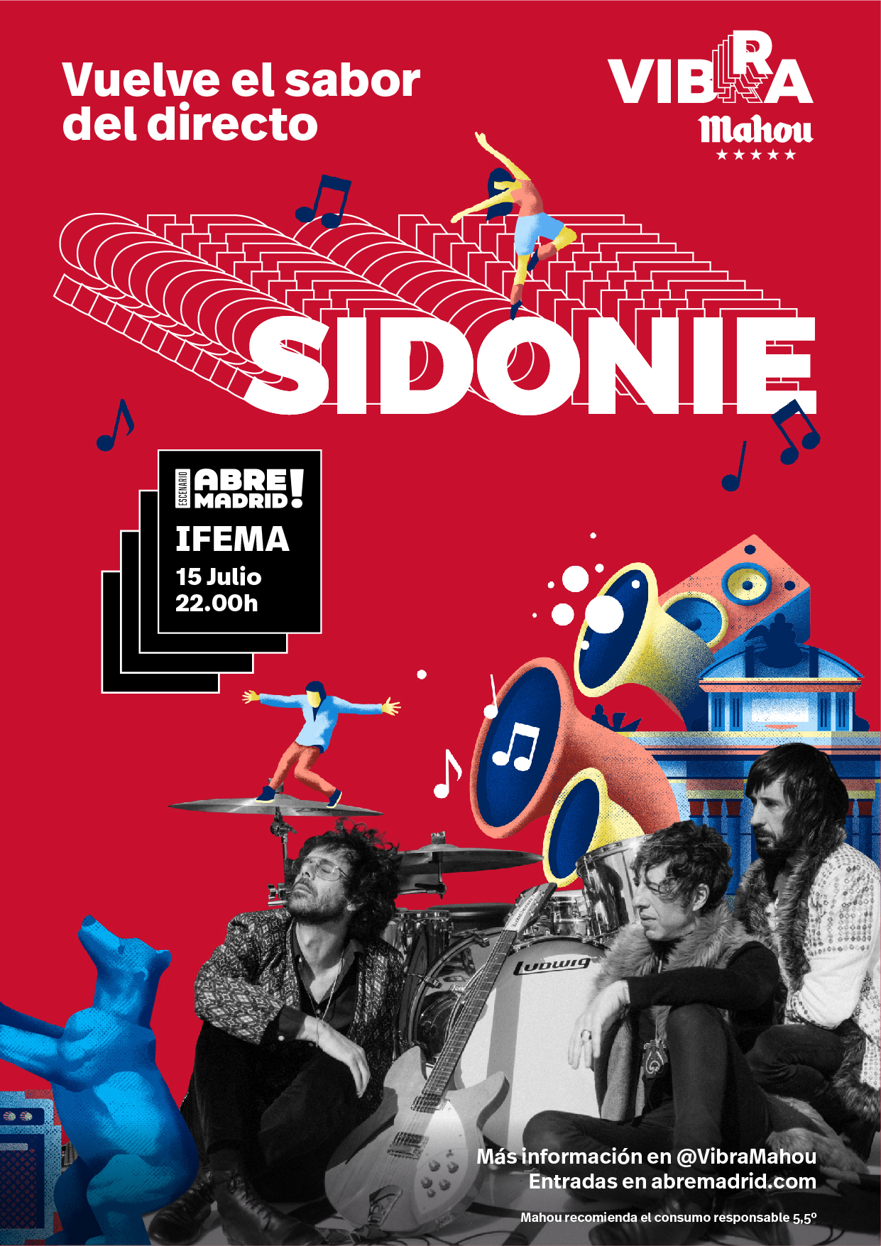 Sidonie en Madrid dentro de Vibra Mahou en el ciclo Abre Madrid