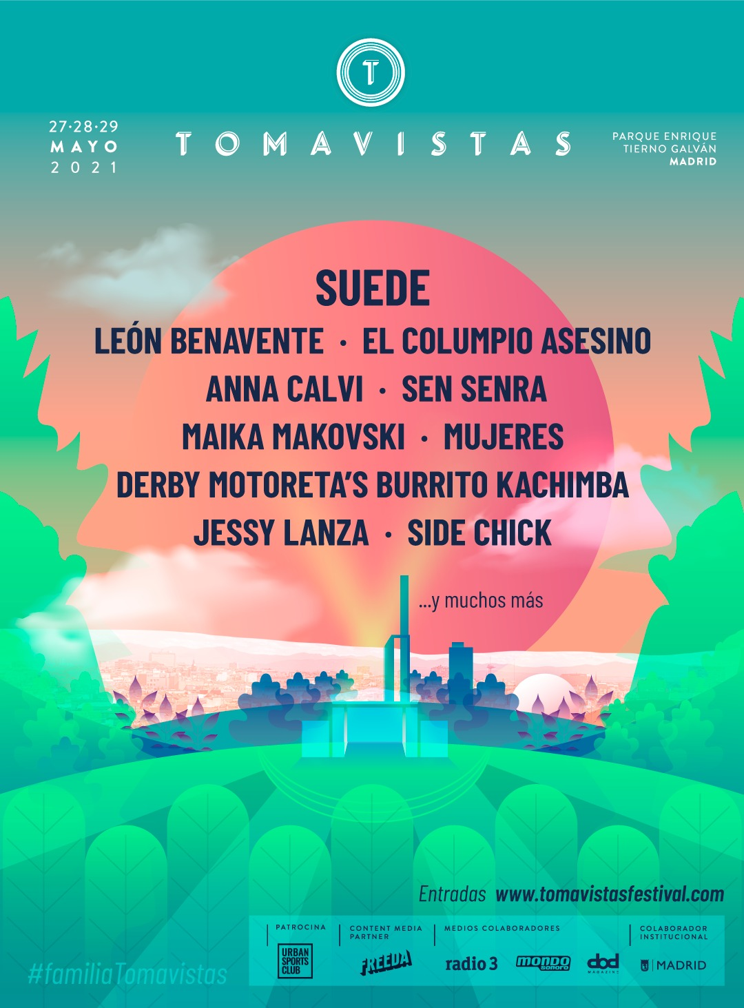 tomavistas 2021 anuncia primeros nombres de su cartel