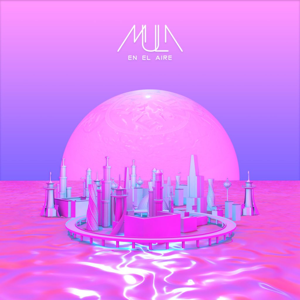 mula en el aire