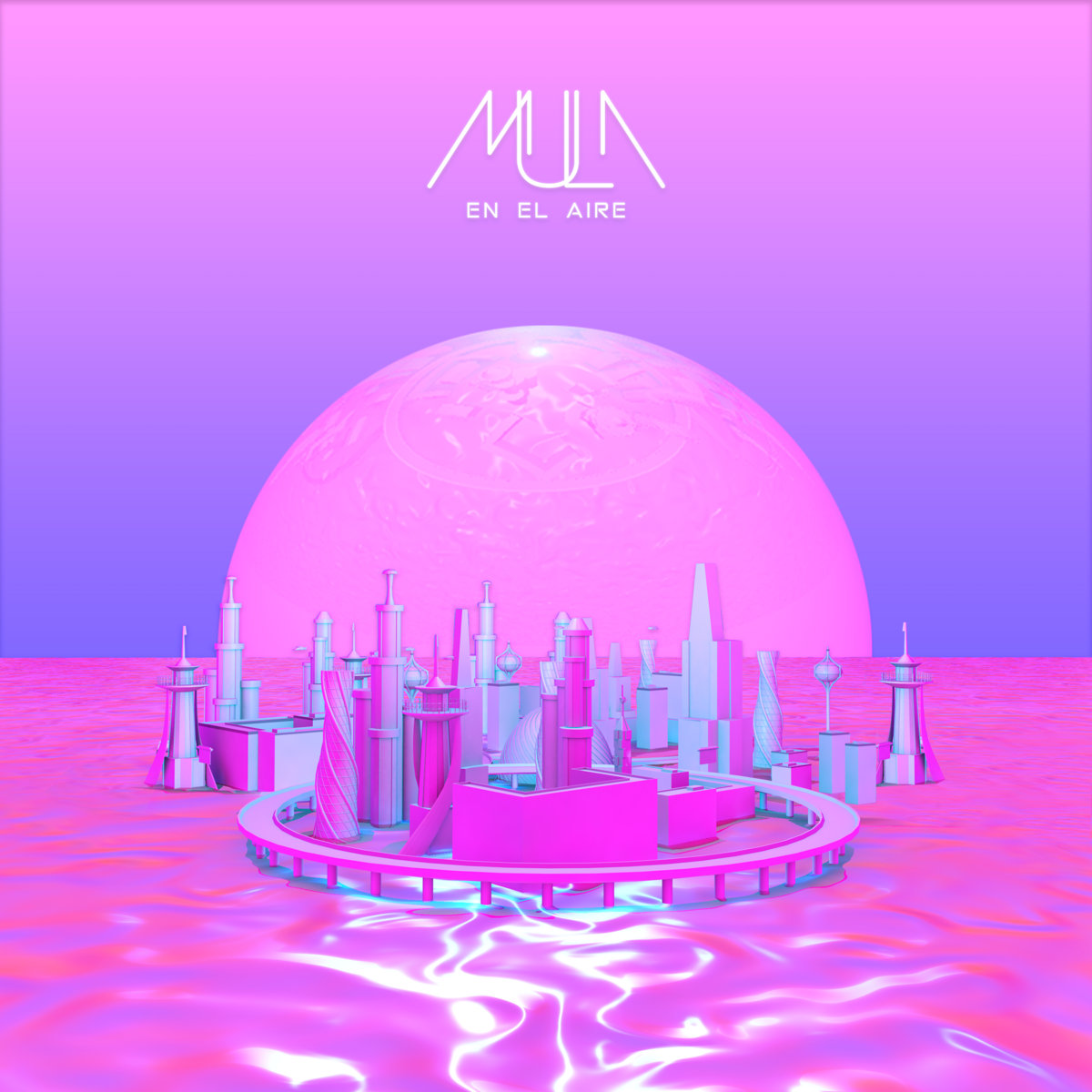 mula en el aire
