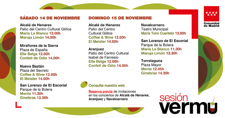 sesion vermú noviembre madrid