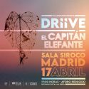 El Capitán Elefante y Driive actuarán este sábado en Sala Siroco.