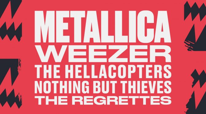 Metallica, Weezer, The Hellacopters, Nothing But Thieves y The Regrettes estarán el 3 de julio en Bilbao