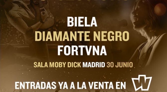 Biela, Diamante Negro y Fortvna llegan el jueves a Moby Dick Club