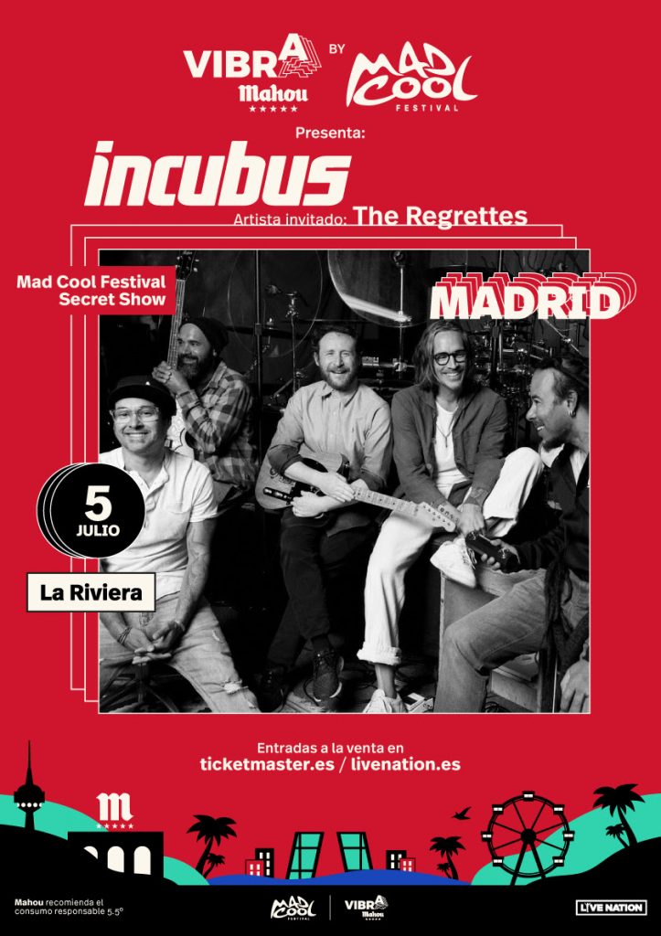 incubus-the-regrettes-madrid-mad-cool-secret-show-la-riviera