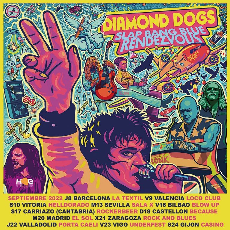 Vuelven Diamond Dogs, la mítica banda #sueca de #sleazy #boogie #rock and roll que dinamitó la escena #escandinava  a principios de los #90 con unos directos incendiarios convirtiéndose en dignos herederos de la banda sonora de las vidas de los fans de la música #rock. Info en link en bio
