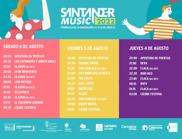 horarios santander music festival
