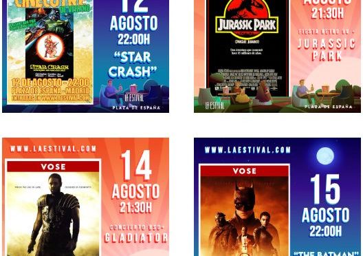 Gladiator, Jurassic Park, The Batman o REC entre la programación semanal de La Estival en Madrid