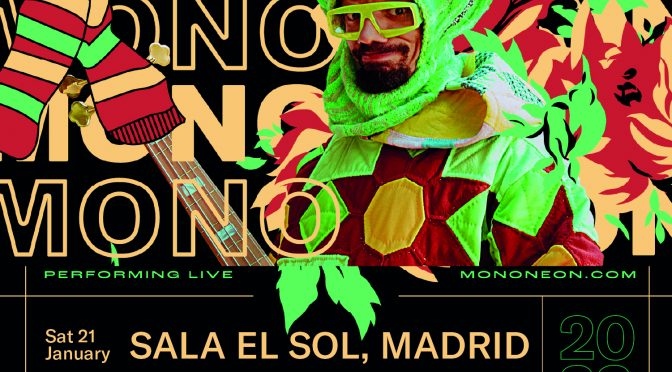 MonoNeon demuestra su virtuosismo al bajo en enero en Madrid y Barcelona