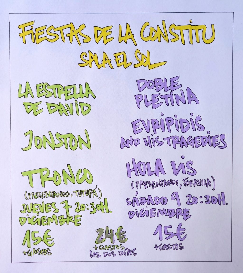 fiestas de la constitu sala el sol