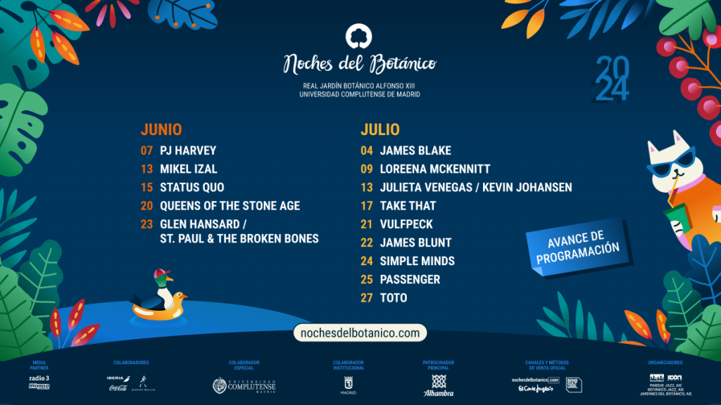 noches botanico primeros nombres 2024