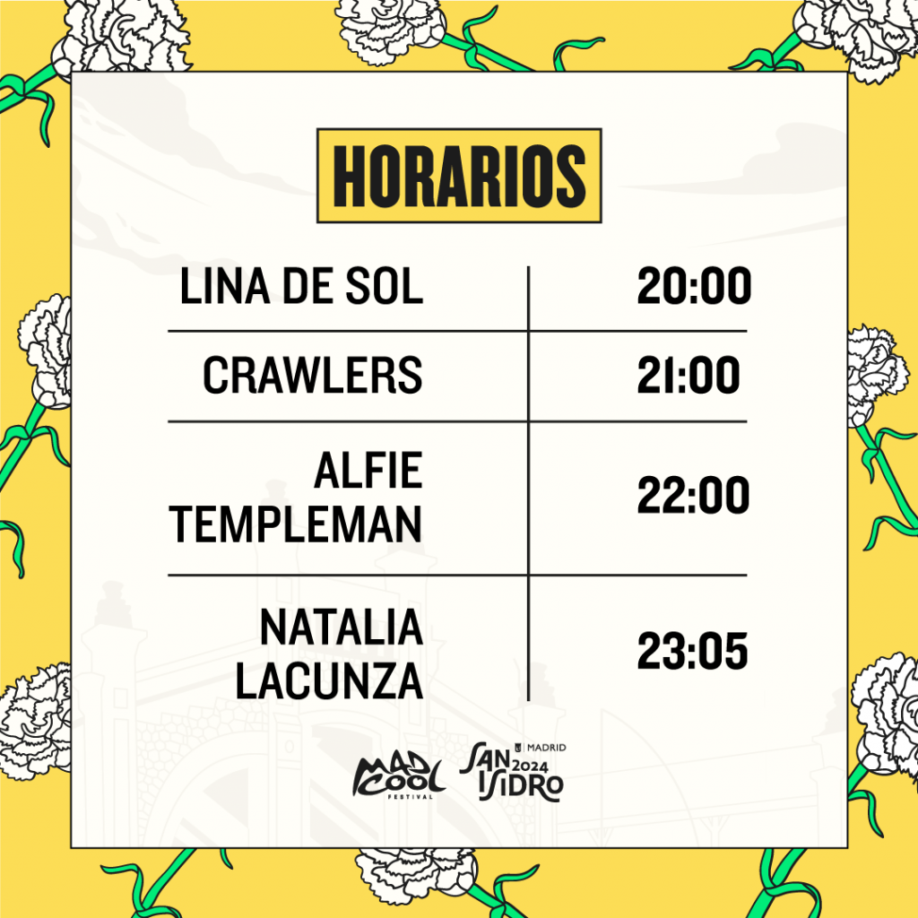 horarios-mad-cool-24-san-isidro-lacunza