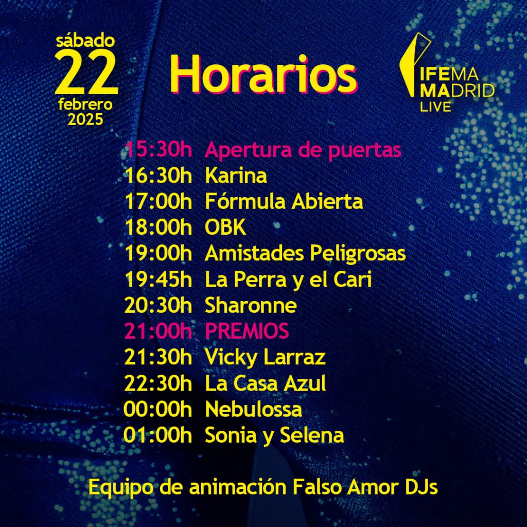horarios horteralia 2025 ifema febrero