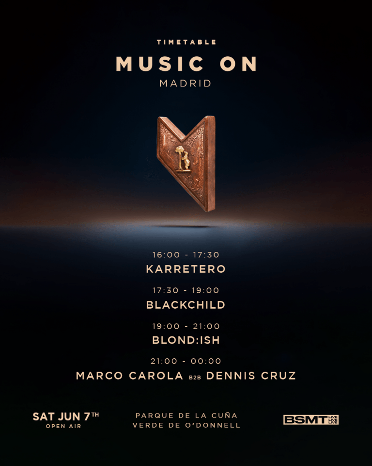 horarios music on madrid parque de la cuña verde 2025