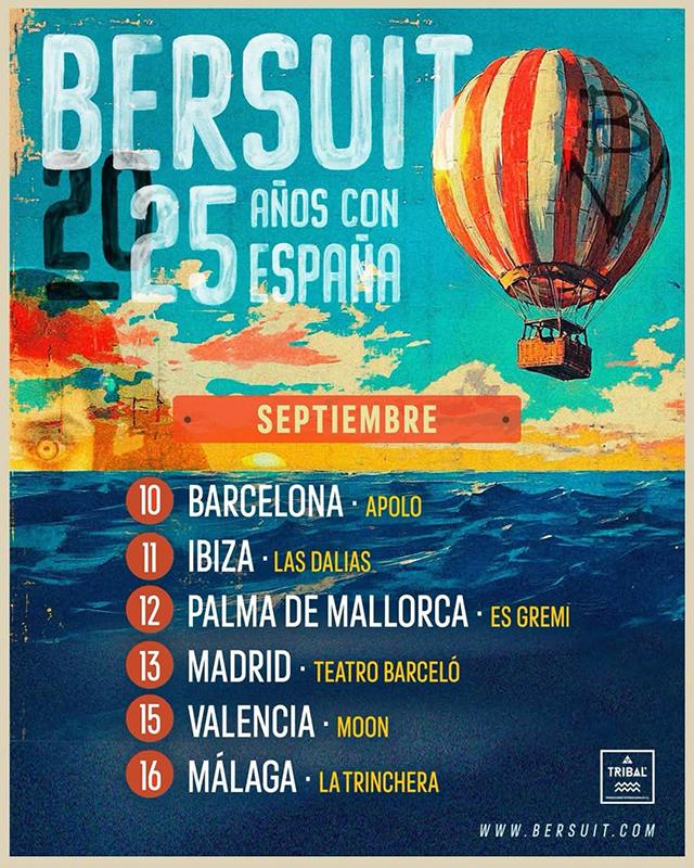 bersuit gira 2025 aniversario españa