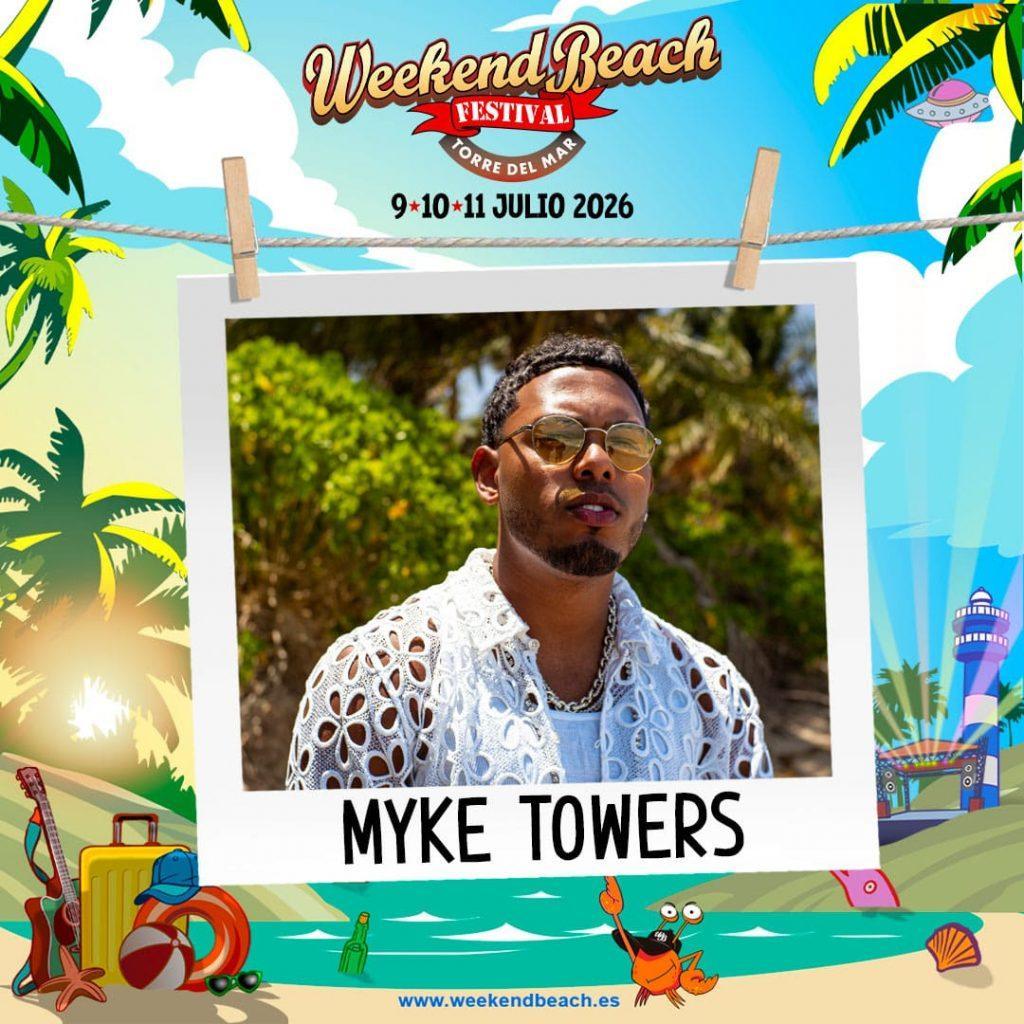 myke towers weekend beach festival 2026