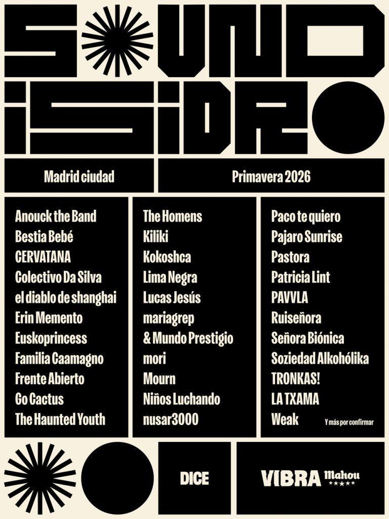 sound isidro 2026 line up