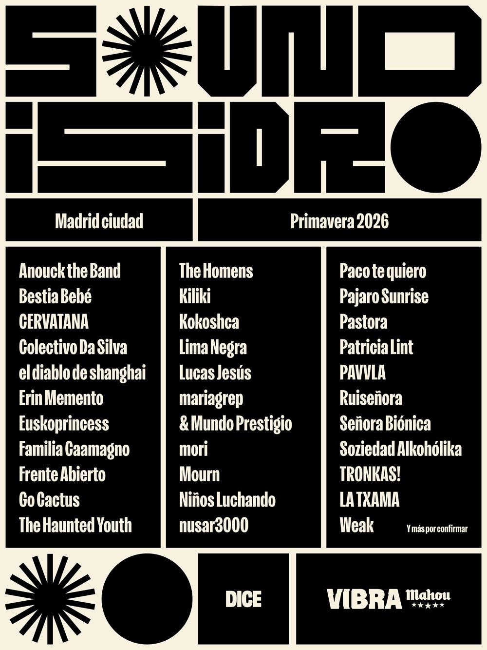 sound isidro 2026 line up