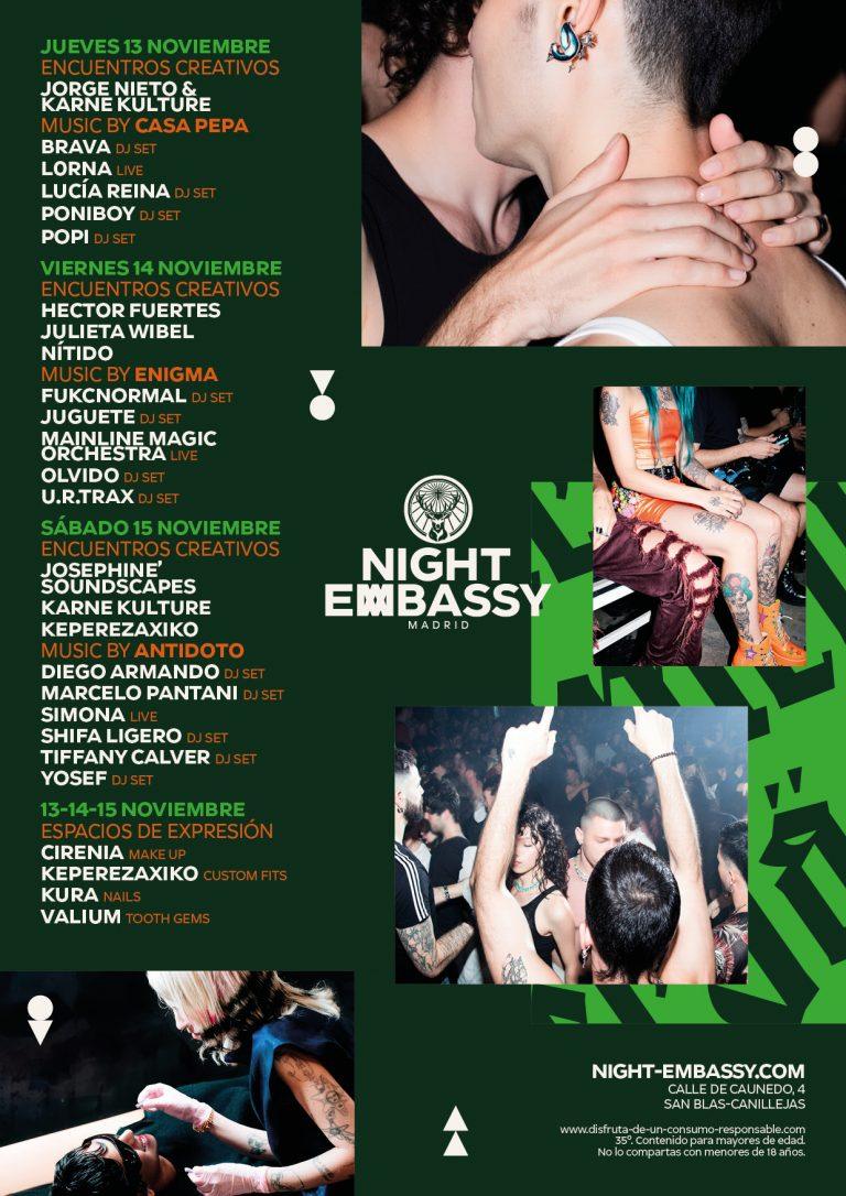 night embassy madrid jaggermeister