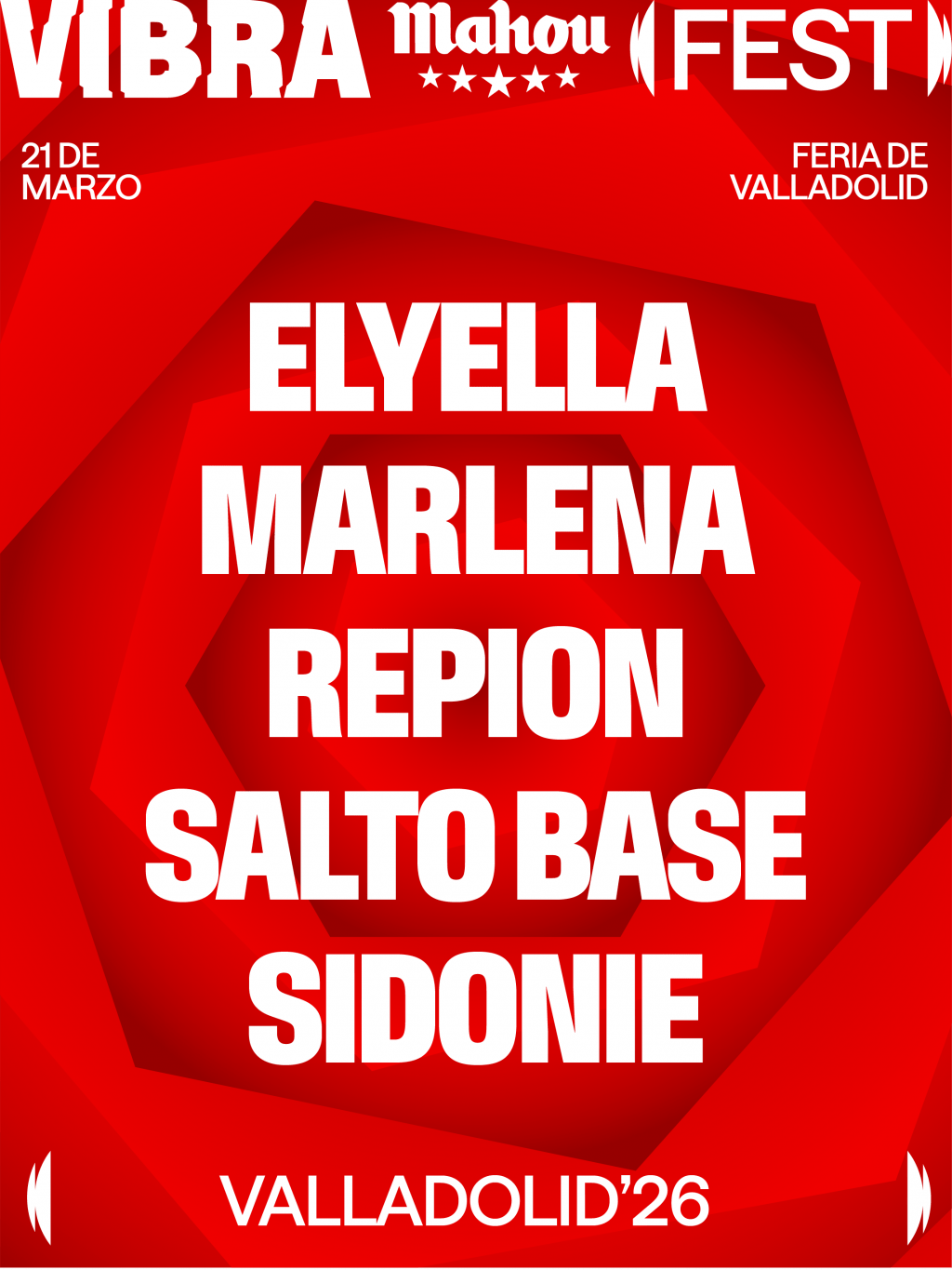 CARTEL VIBRA MAHOU FEST VALLADOLID