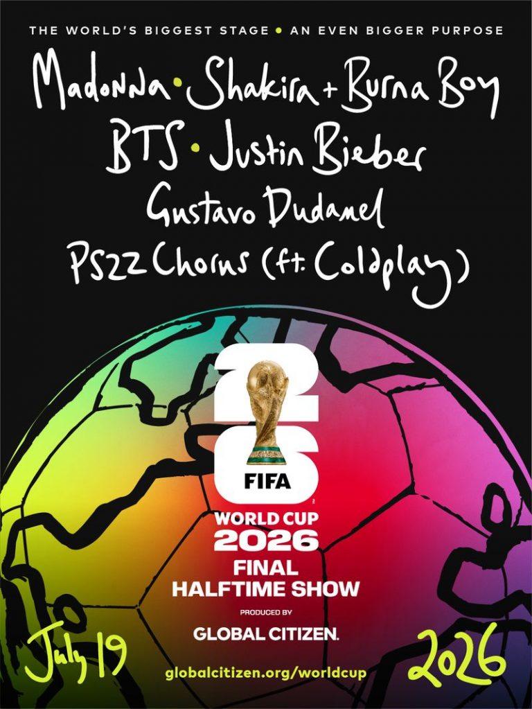 fifa world cup 2026 halftime show madonna shakira burna boy