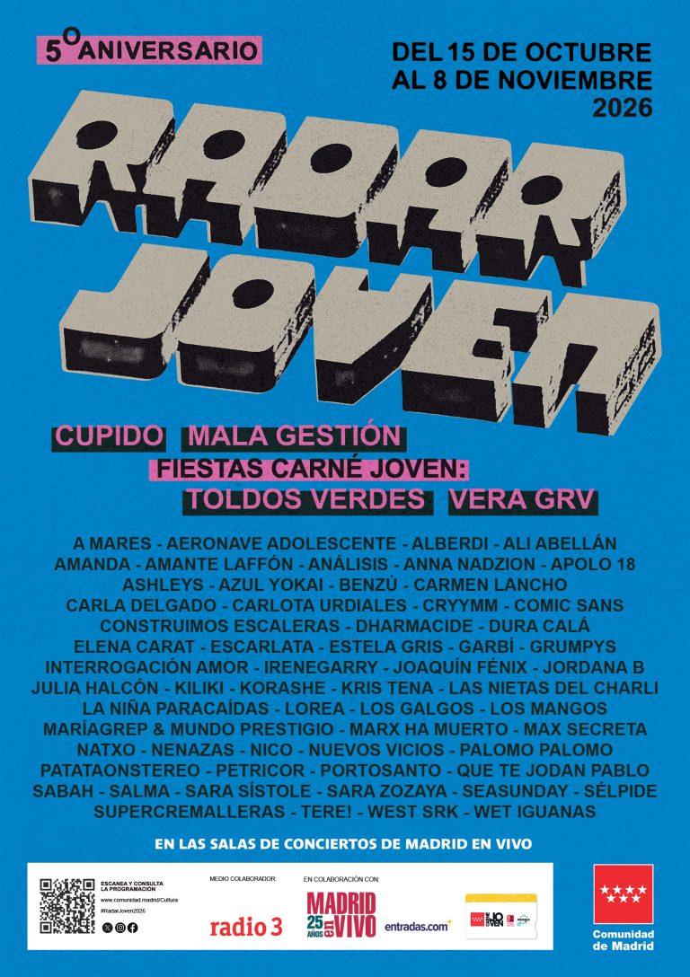 radar joven 2026 entradas